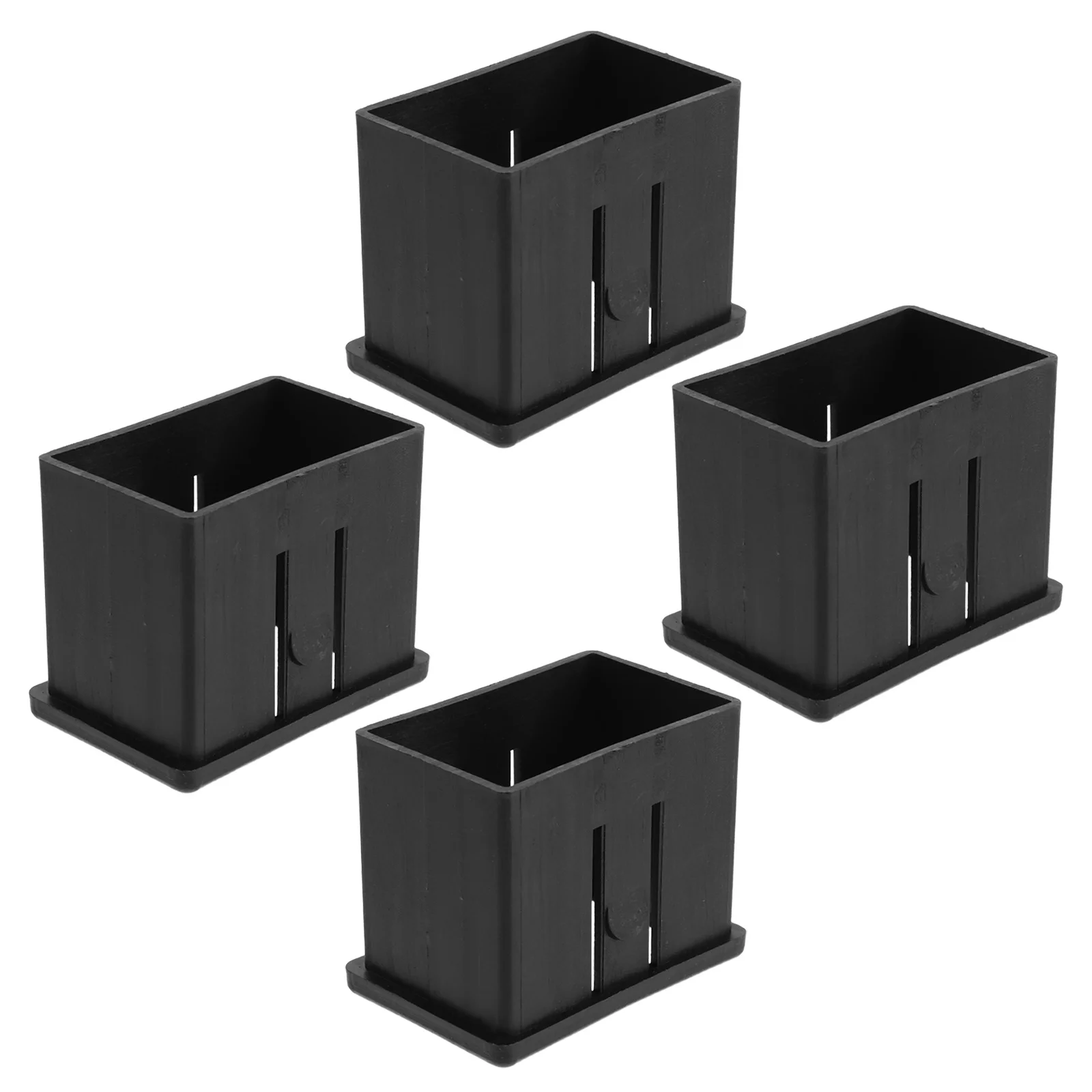 

4pcs Fitness Square Tube Sleeve 60X40Mm To 50X30Mm Hollow Insert Adapter For Workout Machines Lightweight Durable Plastic Sleeve