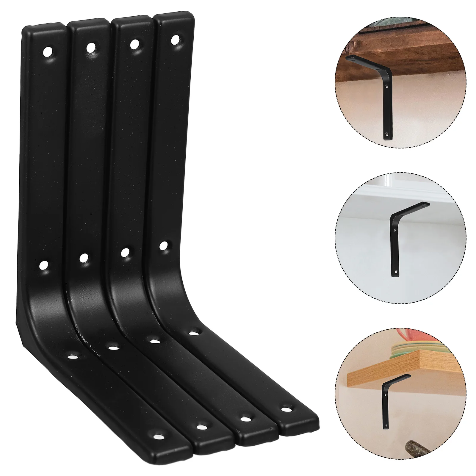 

Corner Brace for Joining Furniture Stainless Steel Bracket Brackets Protector Large Angle Black