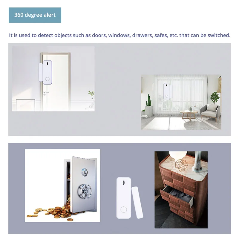 D10 Window Door Sensor Alarm 433MHz Wireless Magnet Sensor Detector Burglar An-theft For G20 G30 Home Security Alarm System