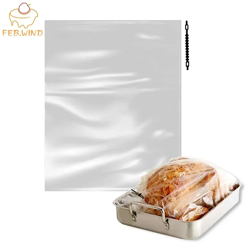 Small Large Turkey Bag Oven Roasting Bags For Turkey Baking Bags For Cooking Chicken Meat 50X30Cm 38Cmx25Cm