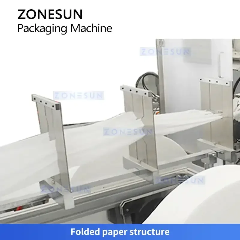 ZONESUN ZS-WZP4 Máquina envasadora automática de toallitas húmedas con sello de 4 lados Equipo de envasado de pañuelos de bolsita desechable