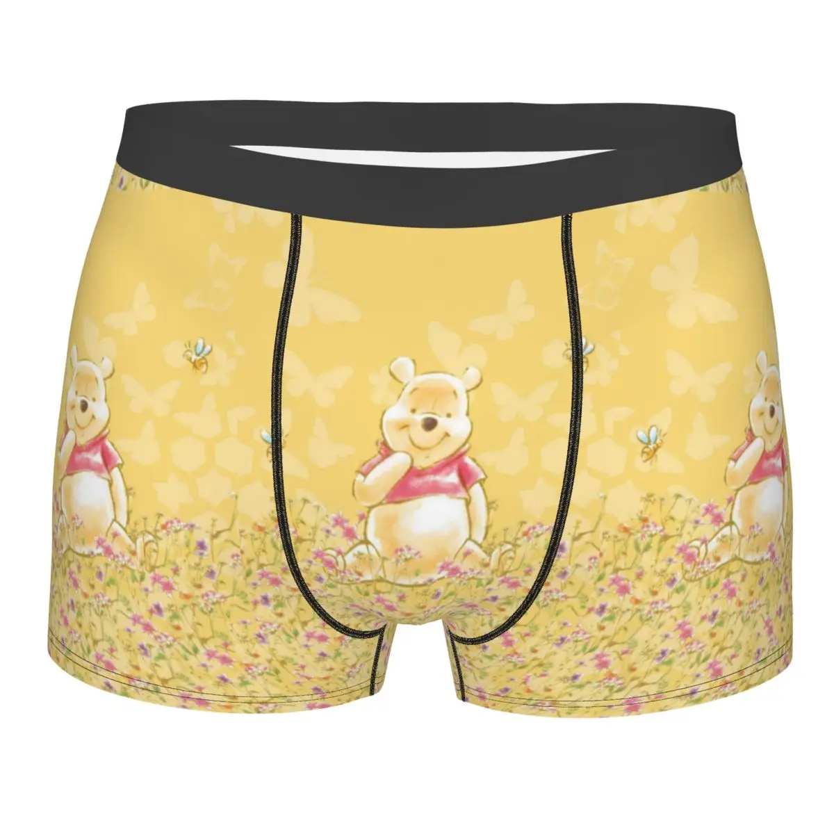 

Нижнее белье Винни-Пух на заказ, мужские эластичные трусы-боксеры, шорты, мягкие трусы для Homme