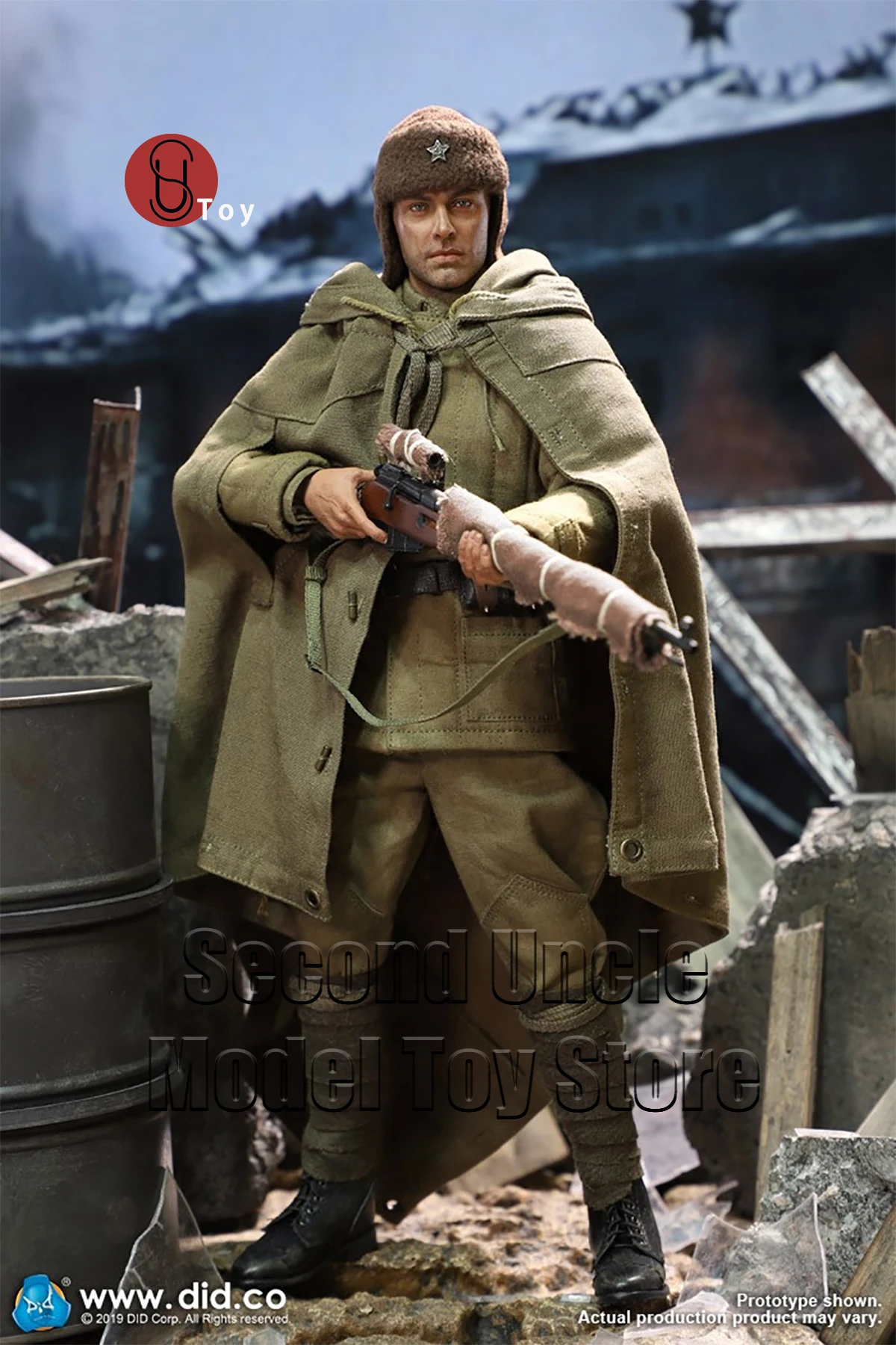 

DID R80139 1/6 WWII Soviet sniper Vassili 2.0 Male Soldier 12'' Military Action Figure Full Set Collectible Model Toys Gift