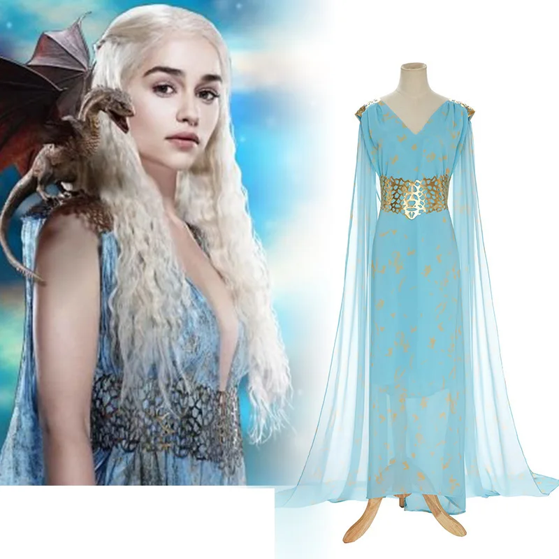 Women Daenerys Cosplay Halloween Costume Tv&Movie Role Play Fancy Long  Dress for Male Party Carnival or Masquerade Dress Up Wear - AliExpress  200000532