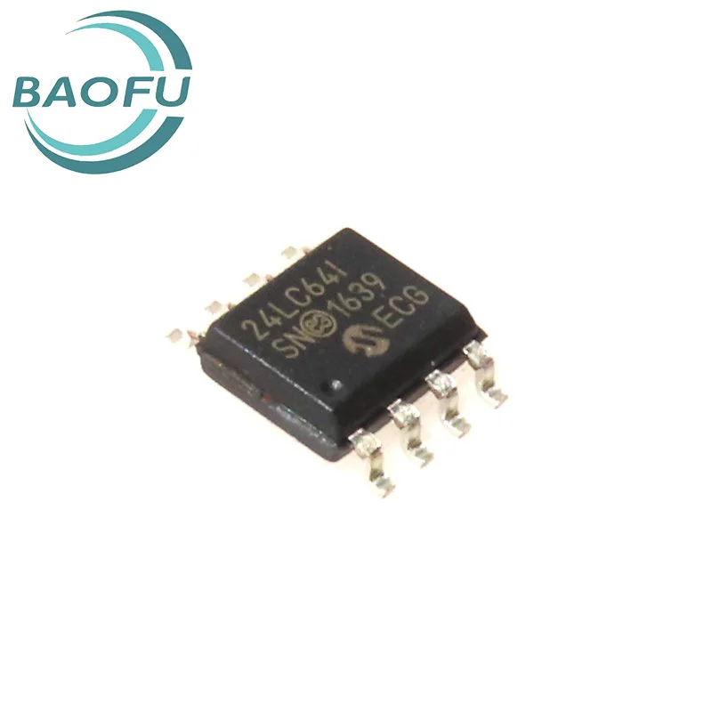 Newly imported 24LC64T-I/SN 24LC64I SOP8 surface mount memory IC