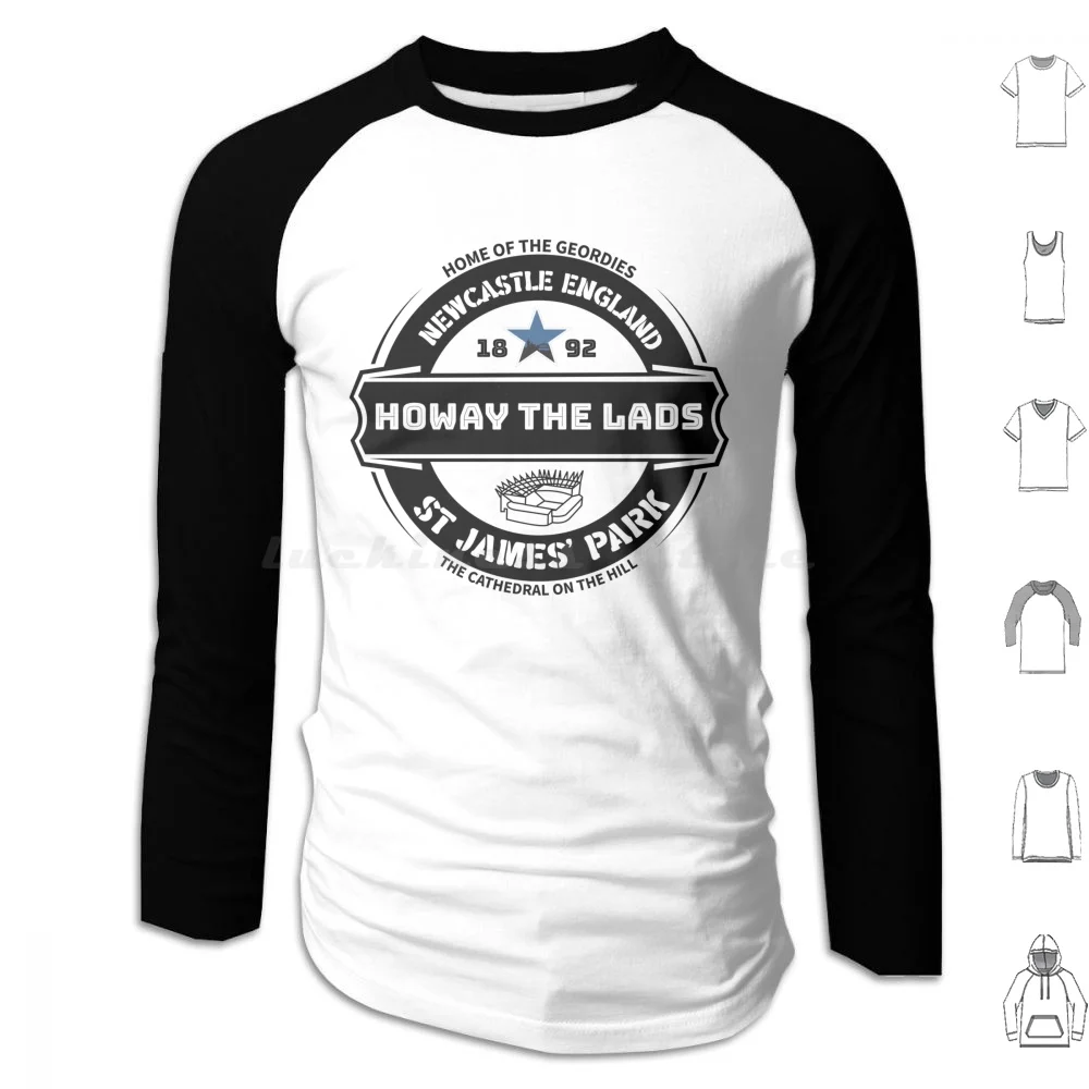 

Howay The Lads-- Fan Hoodie cotton Long Sleeve Magpies Magpies New New Fan Fans Howay The Lads Geordie Geordie Toon Army