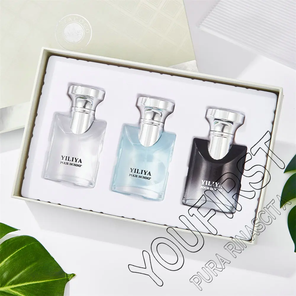 Top Quality 90ml Perfume Men Gift Box 3pcs Set Lasting Cologne Scent Perfumes Masculinos Pheromone Fascination Man Parfums Homme