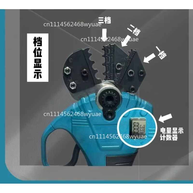 Electric crimping pliers, rechargeable cold crimping pliers, mini wiring EW-50X terminal pre insulated tube type bare crimping