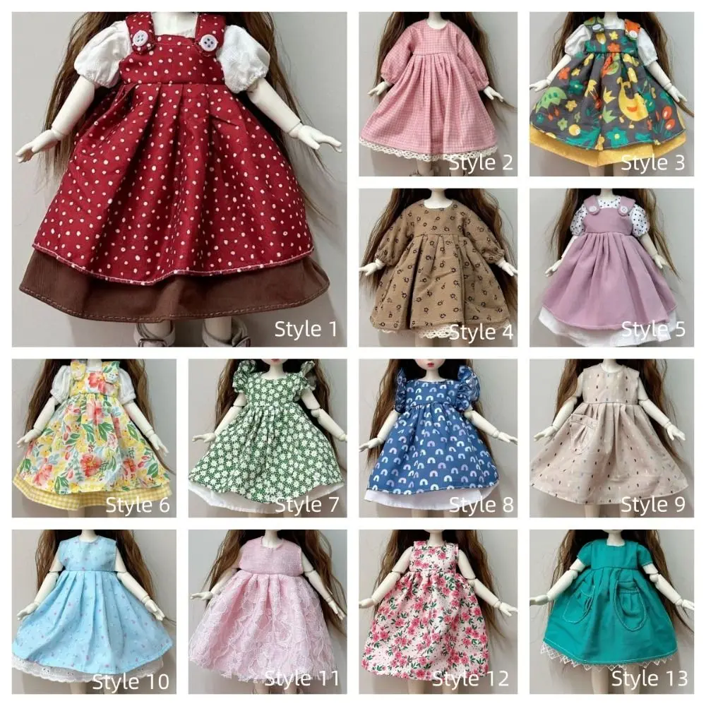 Casual Wears Doll Elegant Dresses Party Clothes Humanoid Doll 30cm Doll Clothes Handmade Cotton Cloth Doll Princess Skirt