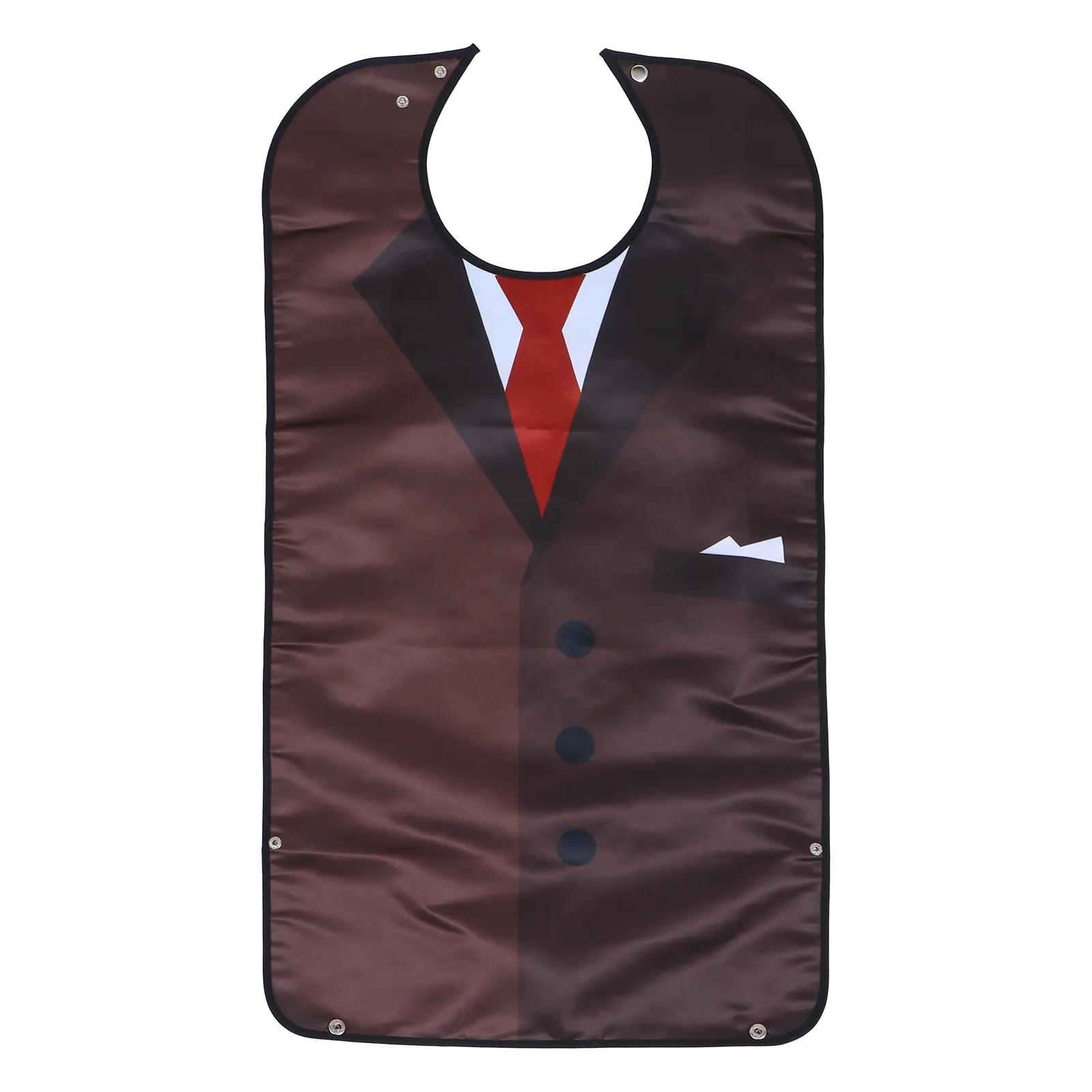 

Adult Waterproof Bib with Deep Crumb Catcher Pocket for Elderly Senior Patients Bedridden Convalescents Dexterity Issues