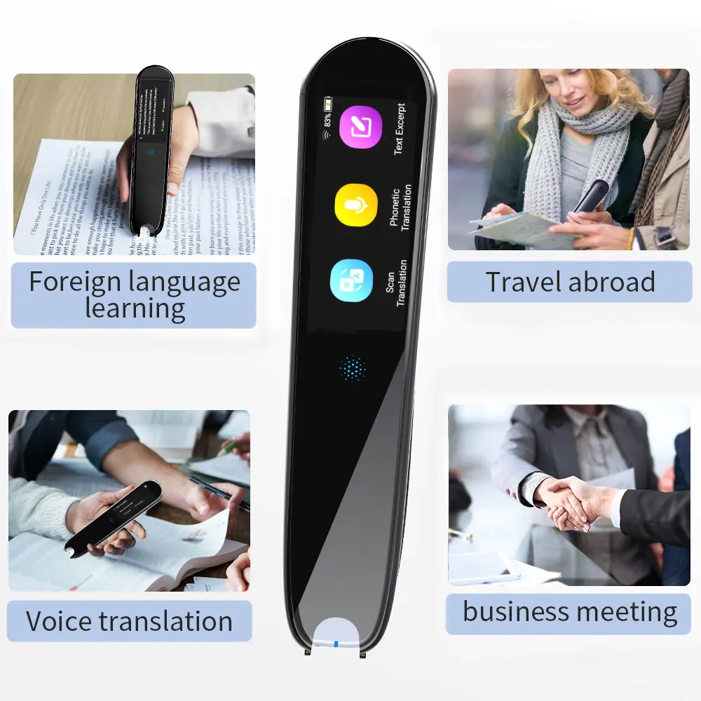 Smart Voice Scan Translator Pen Real Time Language Translator Multifunction Translation Business Travel Abroad Dictionary Pen