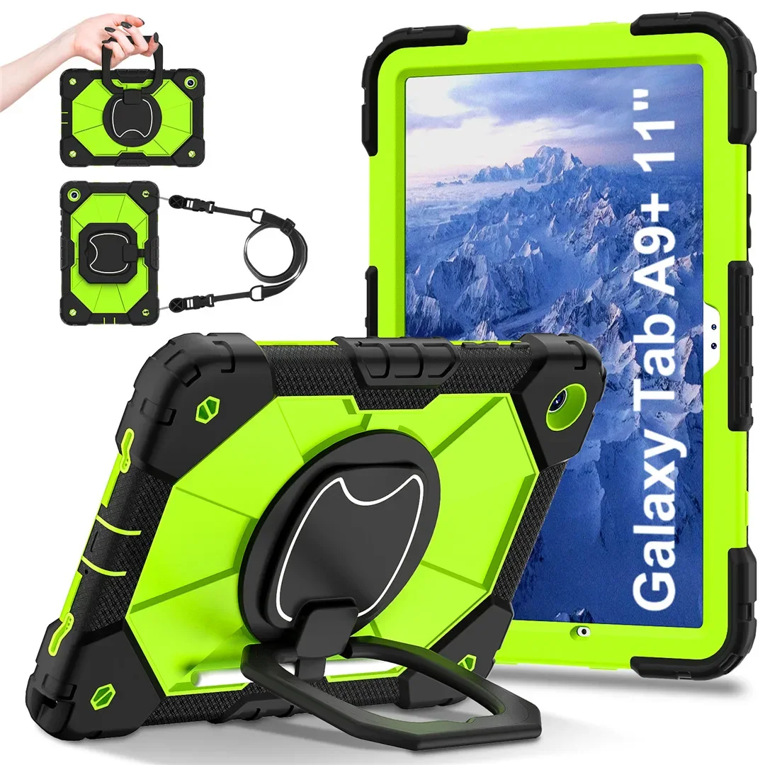 

Kids Case For Samsung Galaxy Tab A9 Plus 11 inch 2023 SM-X210/X215/X216 Tab A8 10.5 Tablet Kickstand Shockproof Rugged Cover