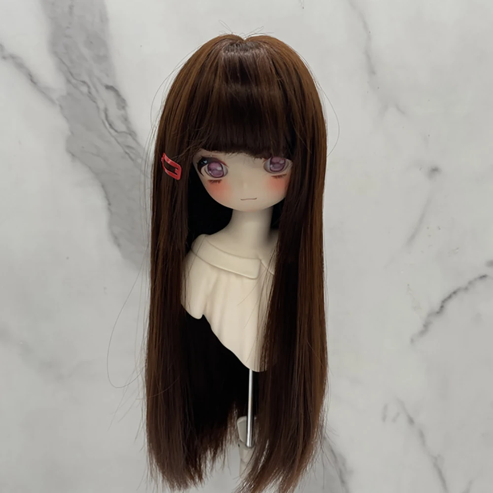 Bunte Puppenperücke für Puppen 1/6 1/4 1/3 BJD Puppenhaar Lange Perücke Prinzessinnenhaarperücke – Detail 4