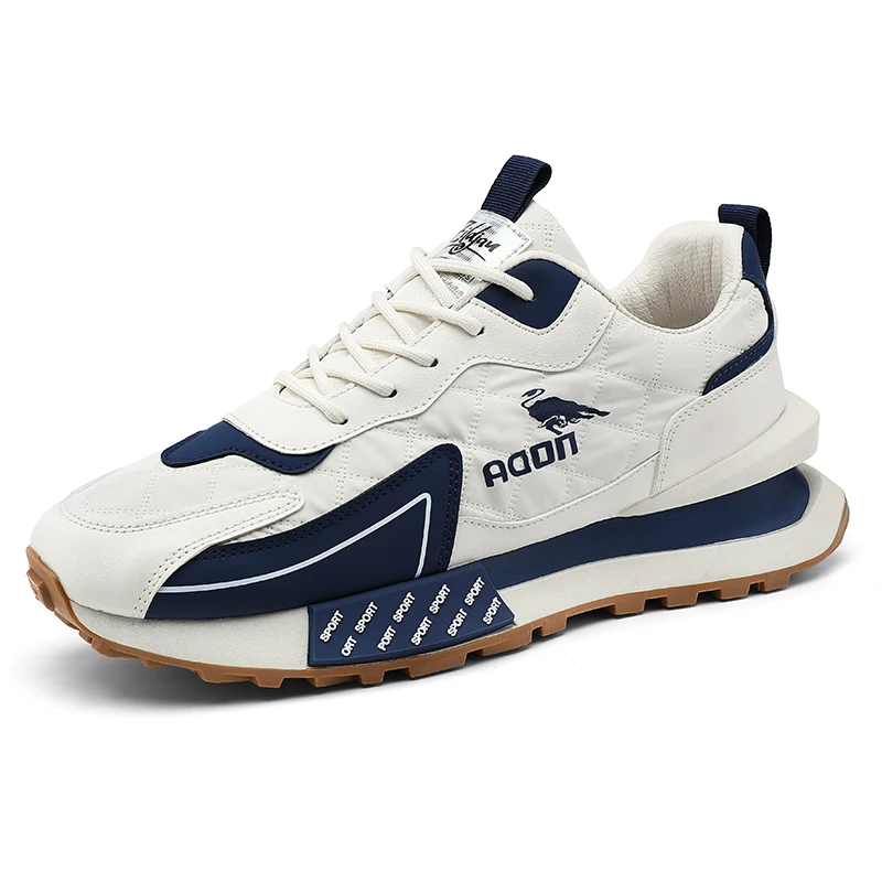 أحذية الجري الرجالية المضادة للانزلاق الرياضية والترفيهية للأب أحذية رياضية لزيادة الارتفاع ونعل سميك للرياضة #6