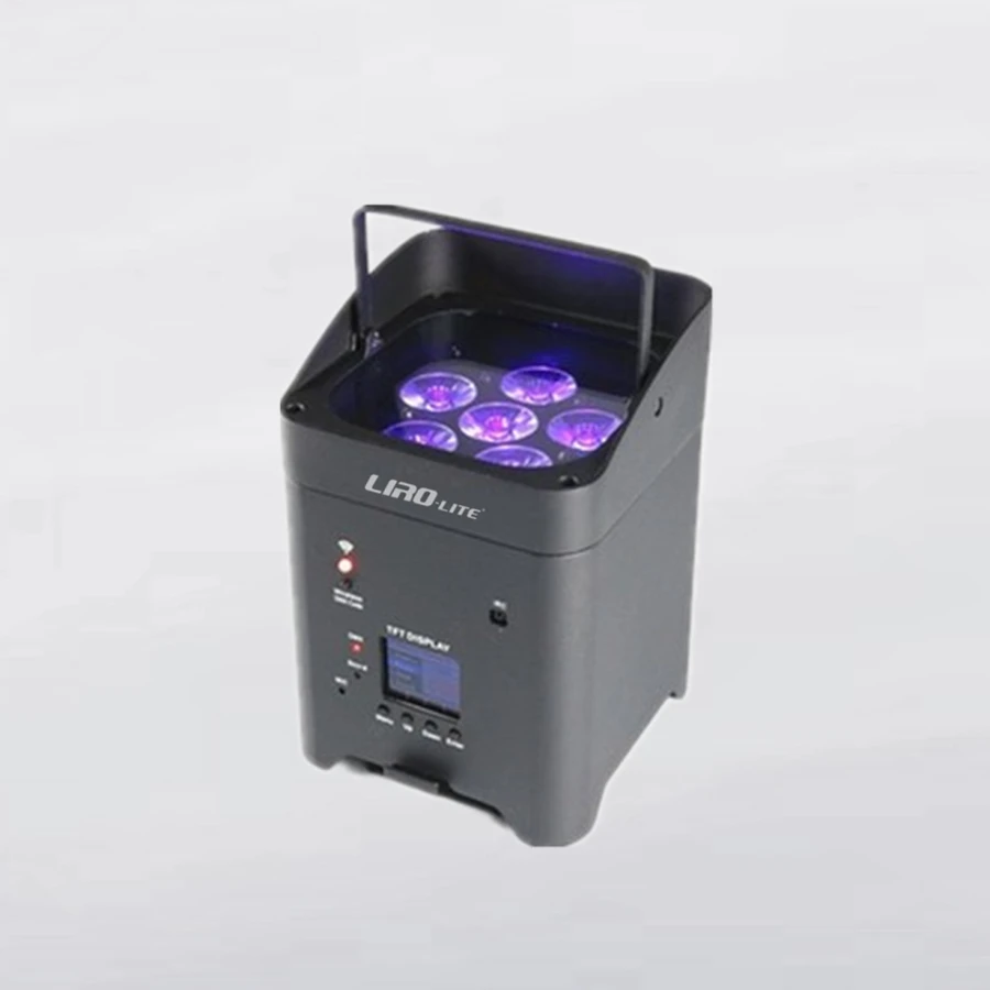 10pcs with case Battery Wireless Par 6x18w Rgbwa Uv 6in1 Dj Par Light IR Remote and Wifi Control Led Par for Stage Party Show