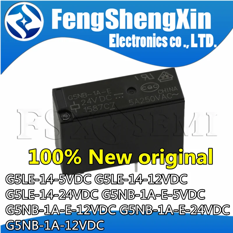 10pcs G5LE-14-5VDC G5LE-14-12VDC G5LE-14-24VDC G5NB-1A-E-5VDC G5NB-1A-E-12VDC G5NB-1A-E-24VDC G5NB-1A-12VDC Relay