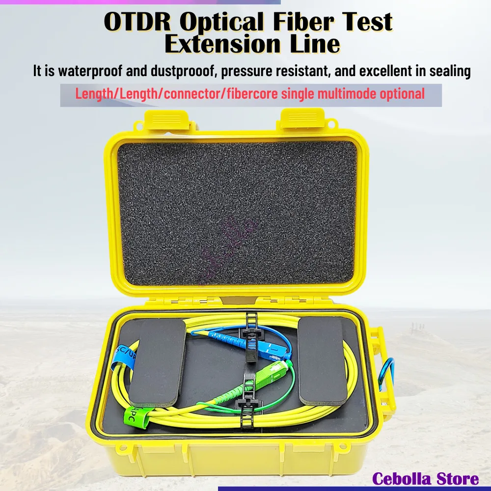 OTDR Launch Cable Fiber 1000M Single Mode SC/APC UPC Test Extension Cord Time Reflectometer Dead Zone Eliminator 1km