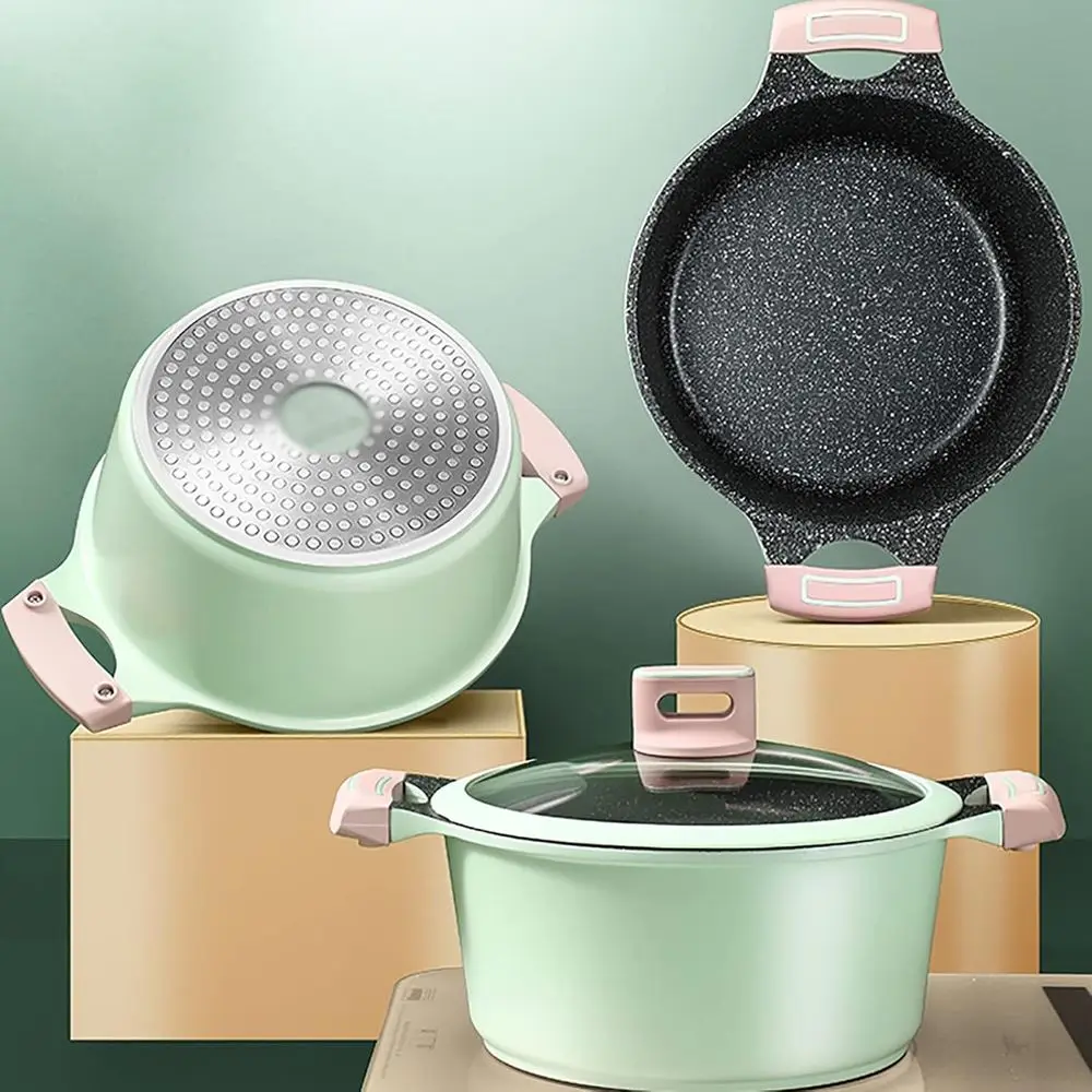 Non-Stick Poaian Stone Frying Pan/Wok with Cool Touch Handles, 28cm (24cm), Suitable for Induction and Gas Hobs