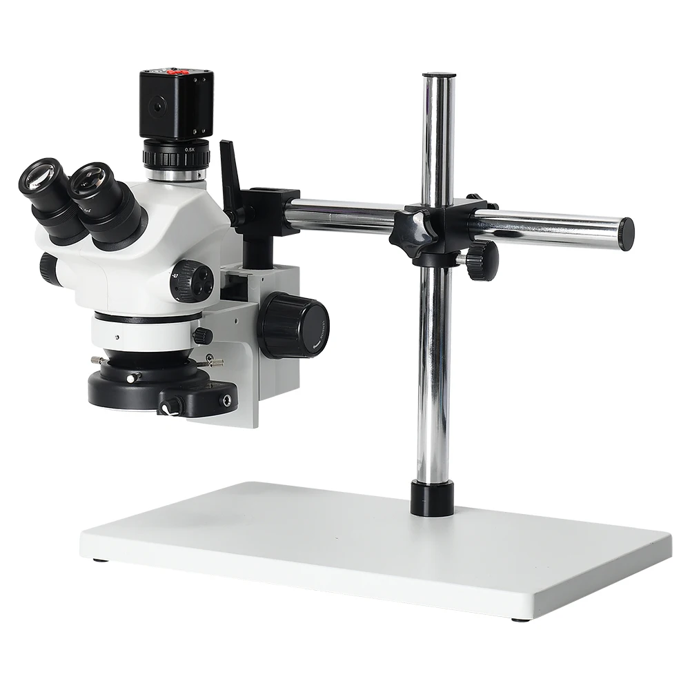 

24-мегапиксельная видеокамера 3,5X-100X с симфокальным непрерывным зумом, стерео тринокулярный микроскоп, комплект для мобильного ремонта, комплект De Microscopos