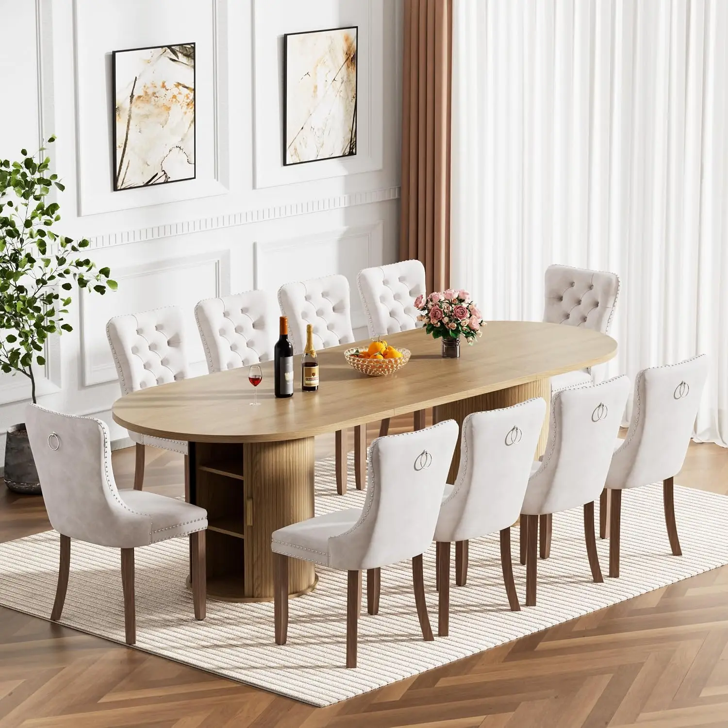 Extendable Dining Table Set for 10, 94