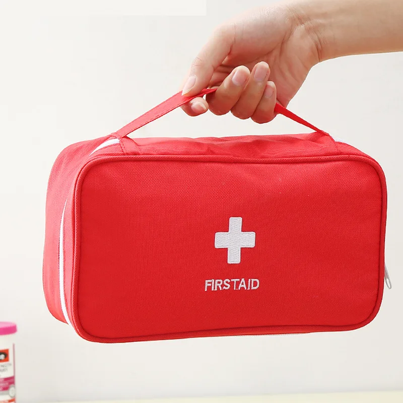 

Empty Large First Aid Kit with Handle Portable Outdoor Survival Travel Car Emergency First Aid Pills Bandage Organizer Bag Pouch
