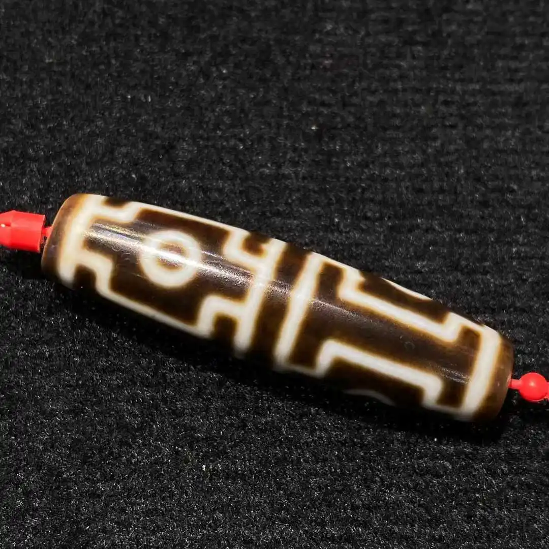 Tibetan Shale Mandala Four-Eyed Tianju Totems 50*13mm Patina Fengshui Amulet High Oily Good Collections with Certificates