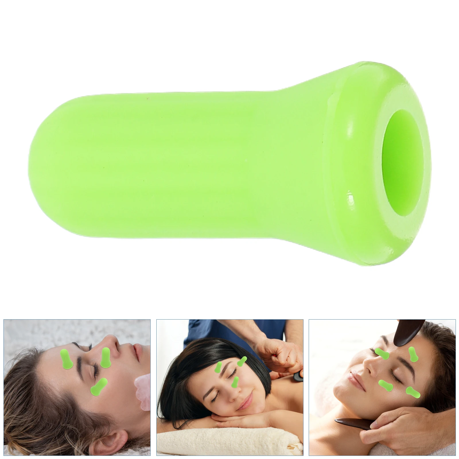 

12 Pcs Eye Cupping Face Facial Suction Cups Massage Silica Gel Kit for Silicone