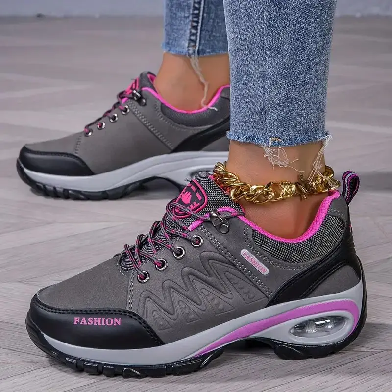 2024 Luxury Shoes for Women Fashion Sneakers Outdoor Anti Slip Hiking Lightweight Casual Platform Hiking Tennis Vulcanized Shoes