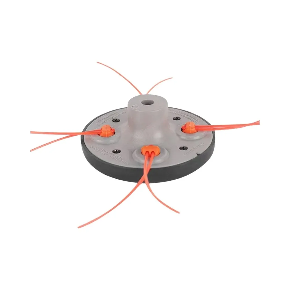 Plastic 4-Line Trimmer Head for Grass Trimming - 122.5mm x 52mm For Heavy-Duty Replacement Head for Outdoor Use