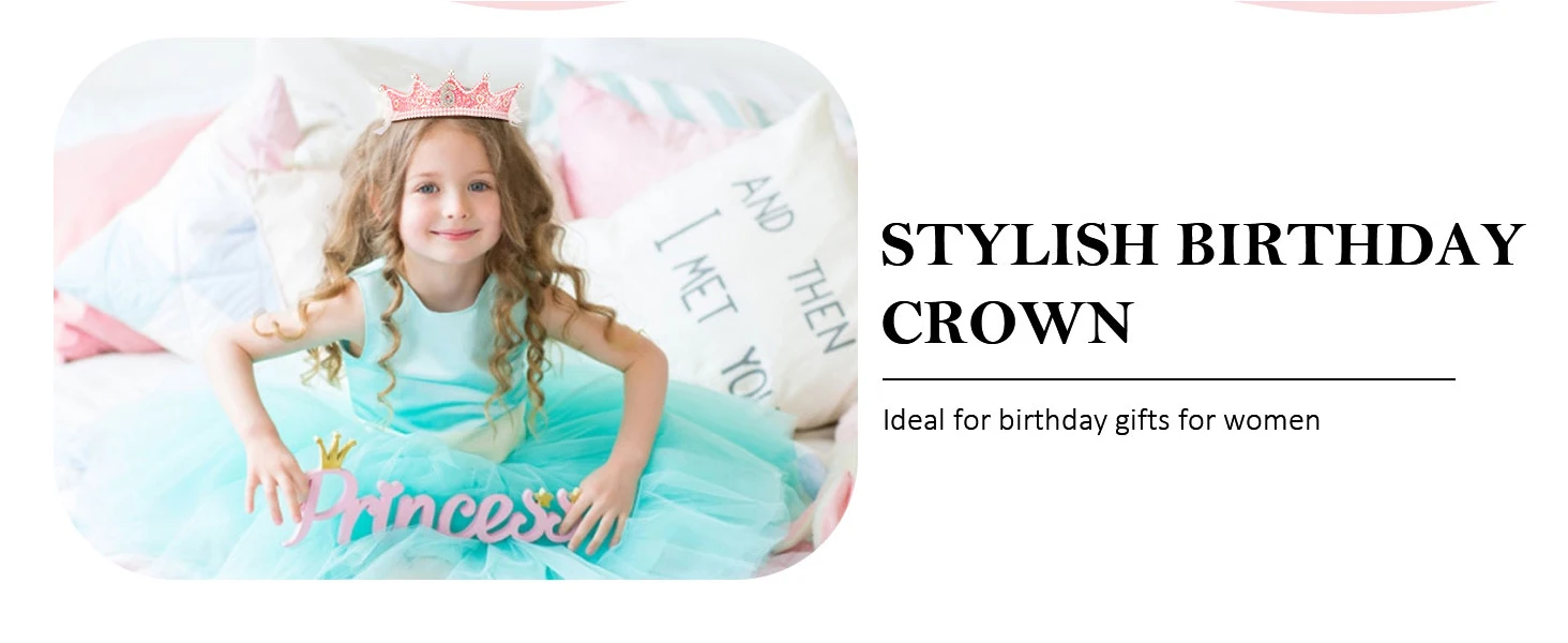 Geburtstagskrone 5. 6. 7. 8. 9. 10. Geburtstag Stirnband Mädchen Schärpe Prinzessin Geschenk Outfit Geburtstagsparty Gastgeschenke Dekorationen – Detail 2