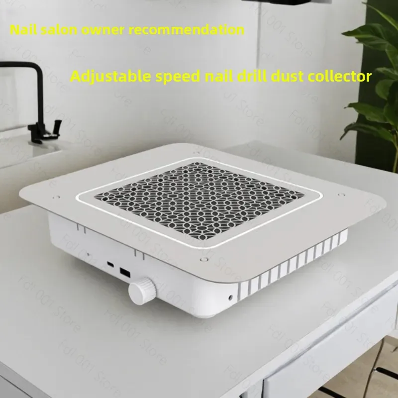Nail art vacuum cleaner large suction no running ash dust removal filter special embedded for nail art shop
