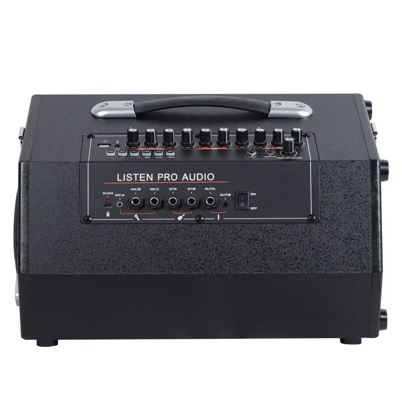 8Inch 100W Professional Wooden Speaker Box Electric Guitar Amplifier Outdoor Bass Instrument Sound System HIFI Bluetooth Speaker view 5