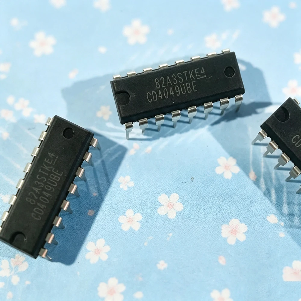 10PCS CD4049 CD4049UBE DIP-16 4049 In Stock