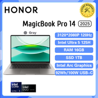 2025 NEW Honor MagicBook Pro 14 Laptop 14.6-inch U5-125H 16G/24G 1T 3.1K Screen 92Wh Computer PC Notebook Ultrabook