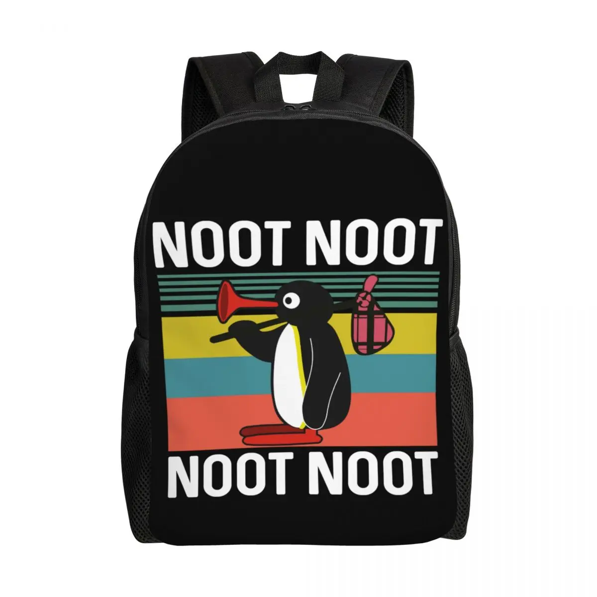 

Noot Noot Pingu Backpacks for Women Men School College Student Bookbag Fits 15 Inch Laptop Penguin Meme Bags