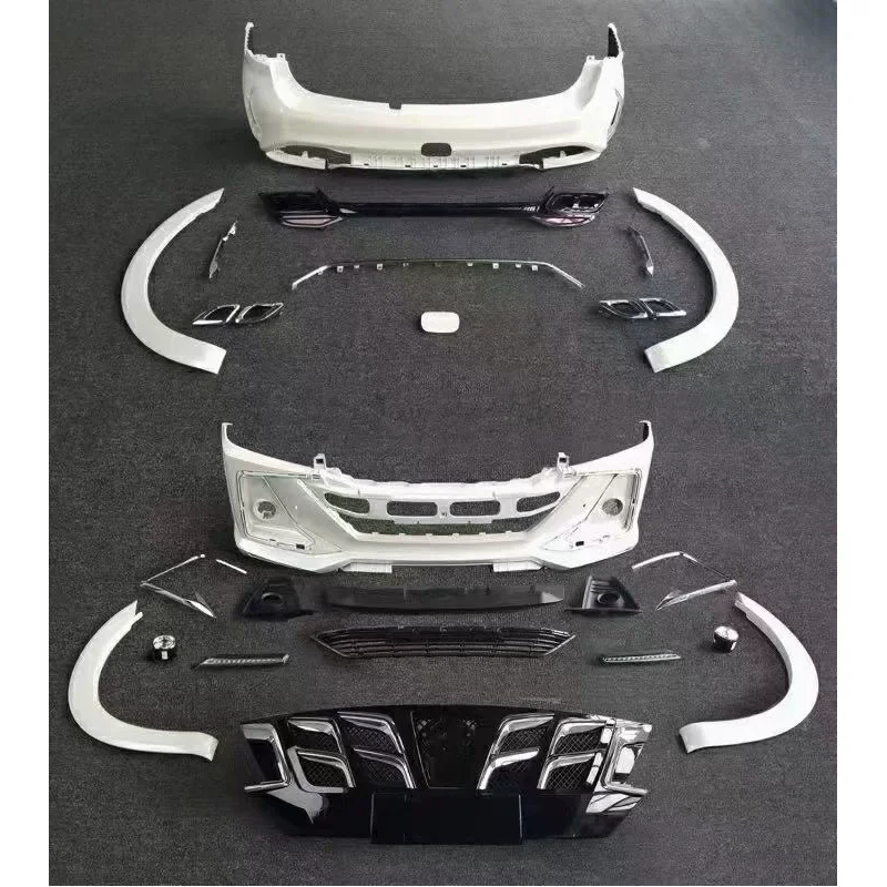 

Front rear bumper Assembly for Nissan Patrol y62 12-19 modified Grille rear lip Wheel Eyebrow surround body Kit