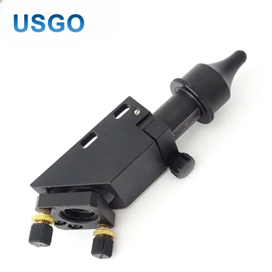 USGO CO2 Laser Head Kit for Dia 20mm FL 63.5mm Focus Lens 25mm Mirror with Air Assist Mount Laser Engraver Cutter Machine