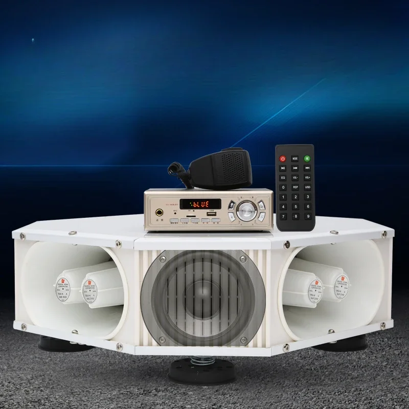 Car loudspeaker, publicity speaker, roof four-way outdoor car high-power advertising recording speaker