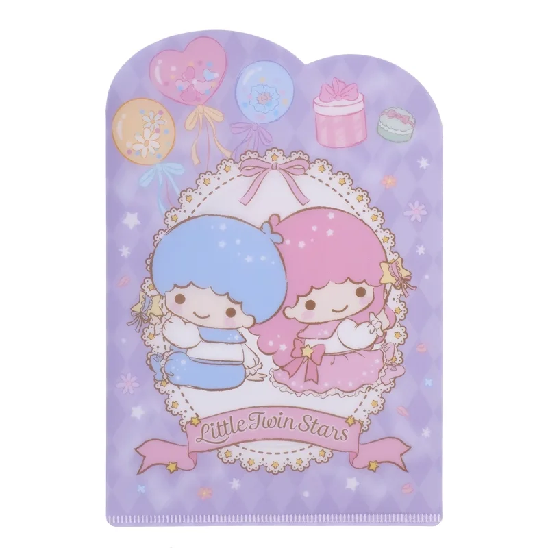 Original Sanrio Kuromi Cinnamoroll Little Twin Stars Cute Single Layer A4 Folder Information Folder (A Large Small) 4 Models