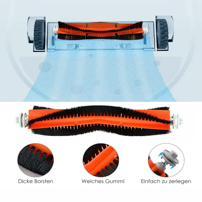 Запчасти для робота-пылесоса Xiaomi S10 + / S10 Plus B105, основная боковая щетка, фильтр НЕРА, Швабра, тряпичная ткань, 15 шт.