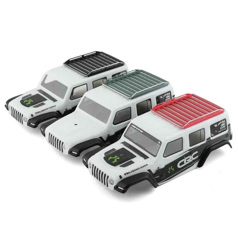 Portaequipajes de Metal para Axial SCX24 JEEP WRANGLER JLU 1/24 coche trepador de control remoto piezas mejoradas rojo