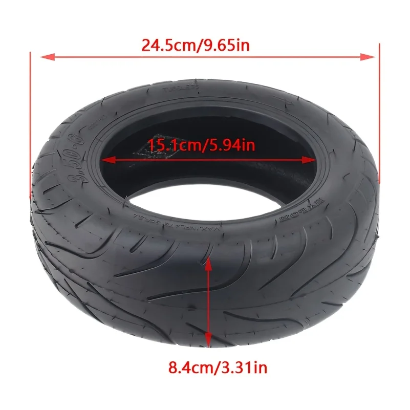 10 inch 3.50-6 vacuum tire electric scooter balance bike 4.10/3.50-6 inner tube 3.50-6 widened wear-resistant