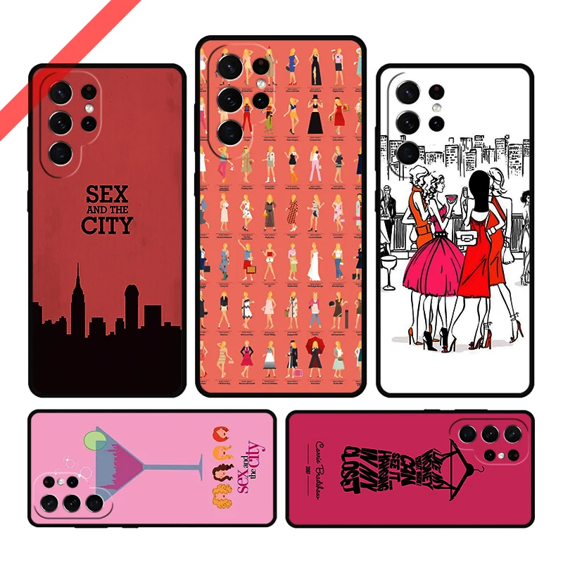 Sex and the City Phone Case For Samsung Galaxy S20 FE S21 S10 S23 Plus S24 S22 Ultra Coque Note20 Note10 S9 S8 Cover Capa