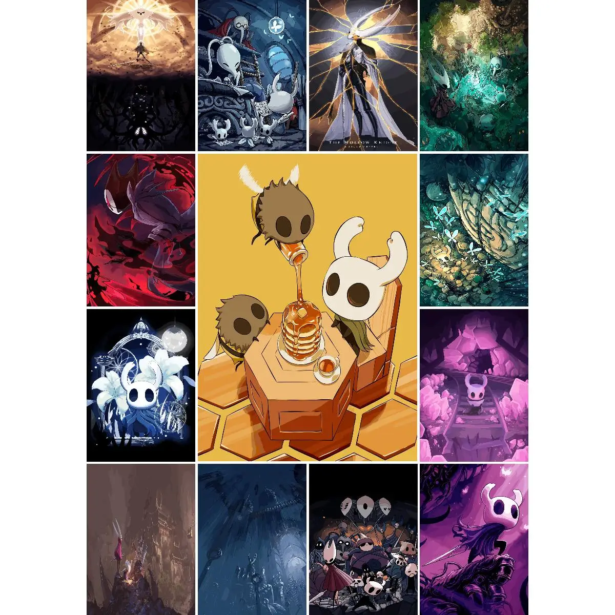 Hollow Knight Inspired Gaming Wall Art Poster  Passionate Gamer Prints Home Decor Collection