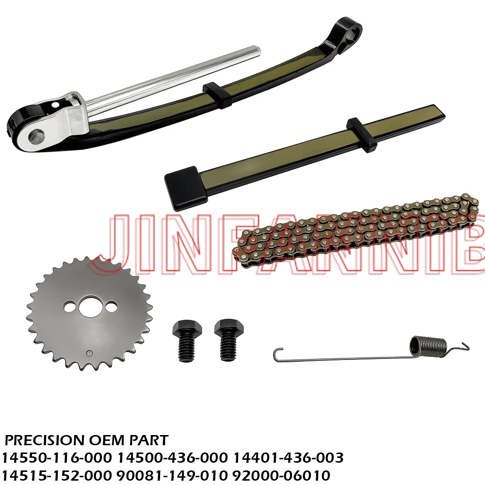 Timing Chain Guides Camshaft Sprocket Kit for Honda CRF100F 04-11 #14550-116-000
