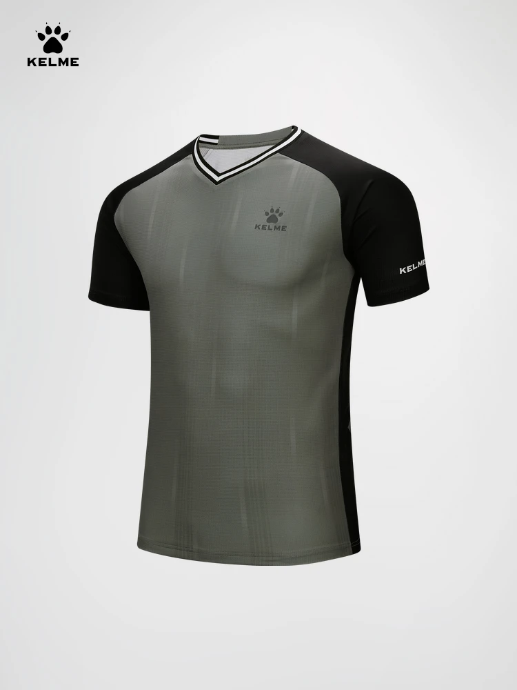 

Kelme Customized Professional Match Referee Uniform Football Referee Equipment Outdoor Sports Running Breathable Short Sleeve