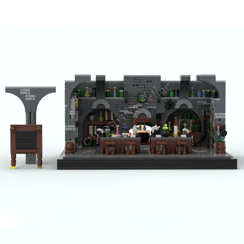 1206 PCS Famose Film Serie Modello Moc Mattoni da costruzione Aula Modulare Set fai da te Blocchi di montaggio Giocattoli Regali di Natale popolari