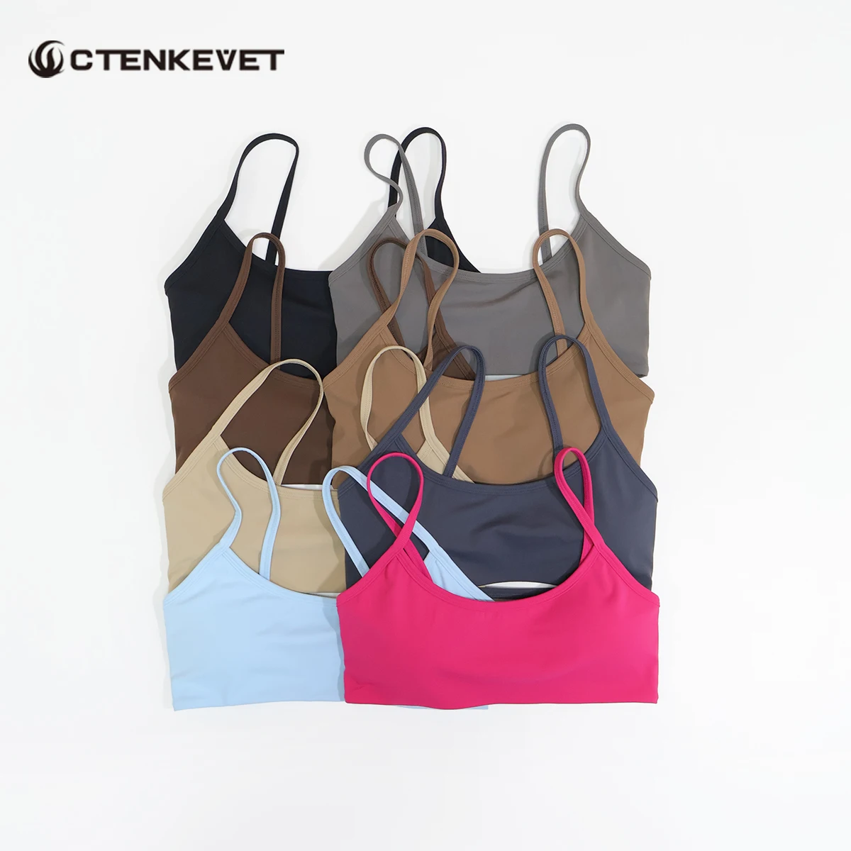 Ctenkevet Summer Backless Sports Bra for Women Sexy Supportive Fitness Yoga Top Gym Running Bra Female Comfortable Sports Top