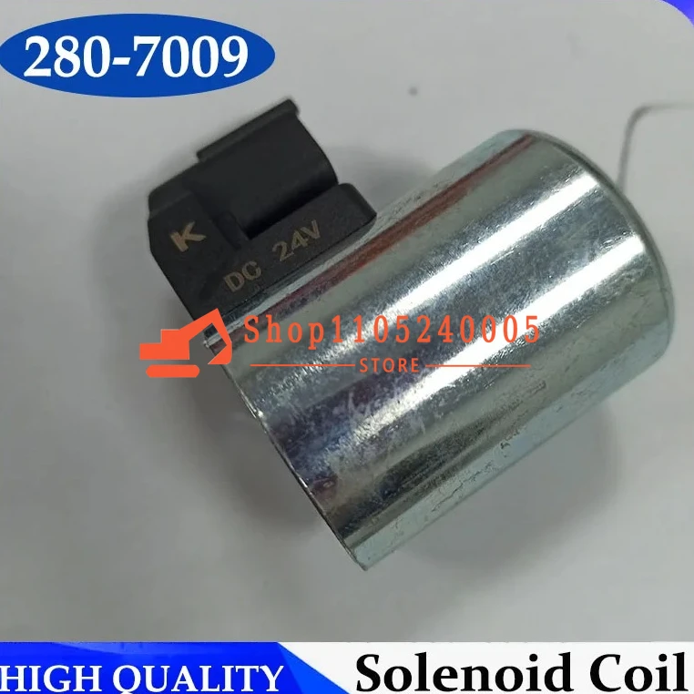

12 В 24 В 280-7009 Соленоидная катушка гидравлического насоса 2807009 для экскаватора-погрузчика 416E 414E запасные части