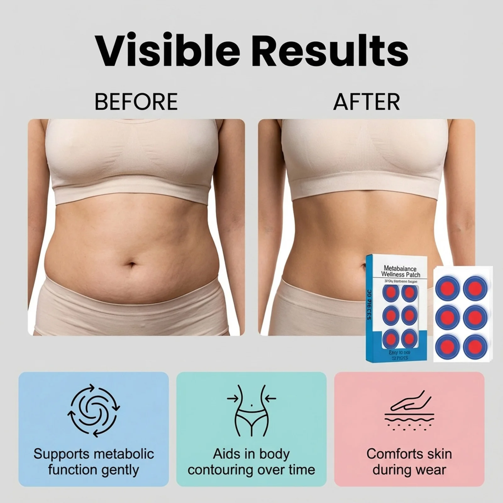 For Slimming Body Care Patches 30Pc Hot Body Contour Patch For Balanced Lifestyle Weight Loss Plasters 99%Get Desired Silhouette